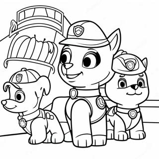 Page De Coloriage Du Defile De Thanksgiving De La Pat Patrouille 123329-57664