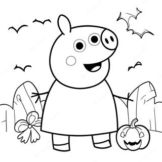 Peppa Pig Halloween Pages À Colorier