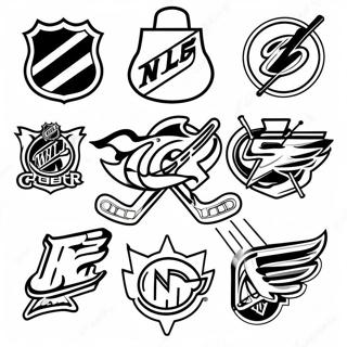 Page De Coloriage Des Logos Dequipe Colores De La Lnh 123637-57893