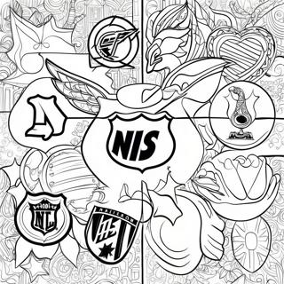 Page De Coloriage Des Logos Dequipe Colores De La Lnh 123637-57894