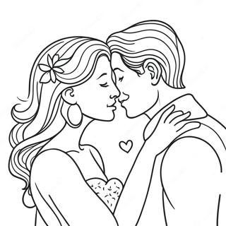 Page De Coloriage Des Scenes Damour Charmantes 123691 57941