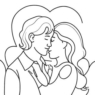 Page De Coloriage Des Scenes Damour Charmantes 123691 57944