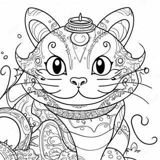 Page De Coloriage Du Chat De Cheshire Steampunk Complexe 123742-57982