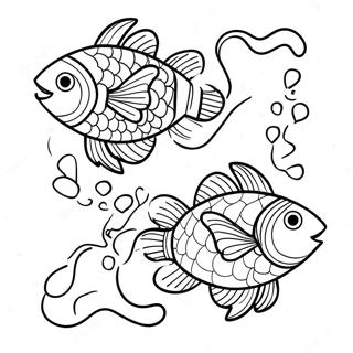 Un Poisson Deux Poissons A Colorier 123867-58071