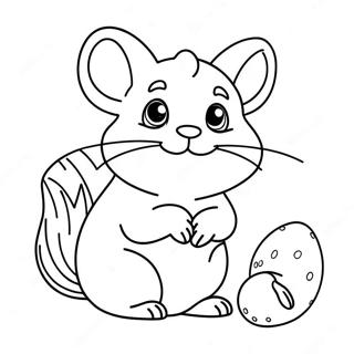 Pages A Colorier De Chinchilla Mignon Jouant Avec Des Jouets 123944-58134