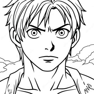 Page De Coloriage Eren Yeager En Forme De Titan 124148 58388