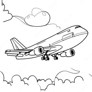 Avion 747 Pages À Colorier