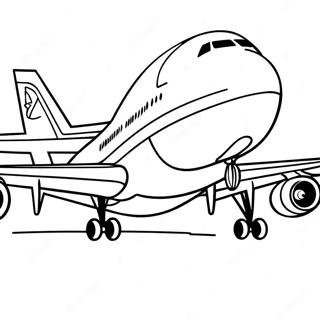 Page De Coloriage Avion 747 124173-58403