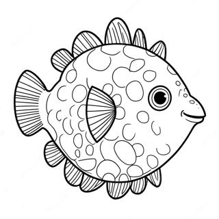 Page De Coloriage Poisson Globe 124199-58423