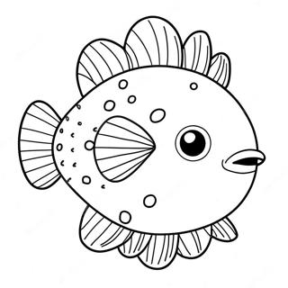 Page De Coloriage Poisson Globe Mignon Sous Leau 124200-58426