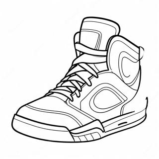 Chaussure De Basketball Pages À Colorier