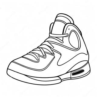 Page De Coloriage De Chaussure De Basketball 124225-58442