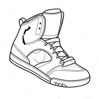 Page De Coloriage De Chaussure De Basketball 124225-58443