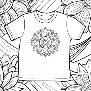 Page De Coloriage Design De T Shirt Colore 124330-58525