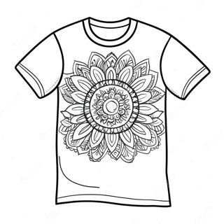 Page De Coloriage Design De T Shirt Colore 124330-58526