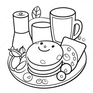 Petit-Déjeuner Pages À Colorier