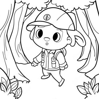 Skipper Explorant Une Foret Magique Page De Coloriage 124409-58594