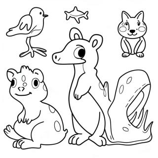 Page De Coloriage Des Animaux Australiens 124457-58622