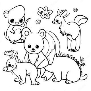 Page De Coloriage Des Animaux Australiens 124457-58623