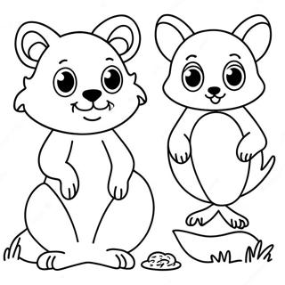 Page De Coloriage Des Animaux Australiens 124457-58624