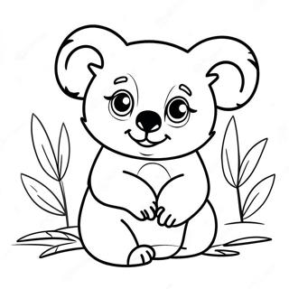 Page De Coloriage Dun Adorable Koala 124458-58626