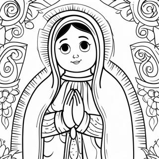 Page De Coloriage De Notre Dame De Guadalupe 124509-58662