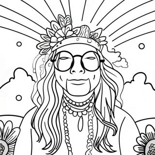 Page De Coloriage Hippie Stoner 124535-58684