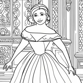 Page De Coloriage Danastasia Dans Une Robe Eblouissante 124563-58710