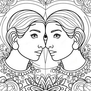 Page De Coloriage Des Jumeaux Gemeaux Colores 124589 58732