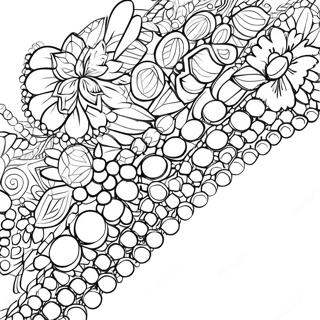 Page De Coloriage De Bracelet Colore En Perles 124614-58746