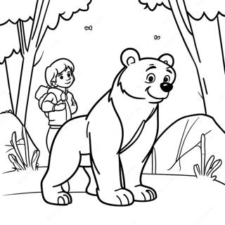 Page De Coloriage Frere Ours 124689-58803