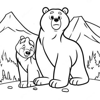 Page De Coloriage Aventure De Frere Ours 124690-58806