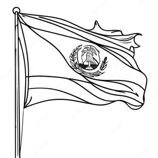 Page De Coloriage Drapeau Du Salvador 124714-58822