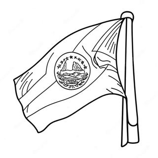 Page De Coloriage Drapeau Du Salvador 124714-58824