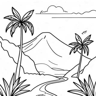 Page De Coloriage Paysage Colore Du Salvador 124715-58826