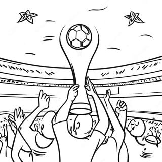 Page De Coloriage Dun Match De Football De La Coupe Du Monde Passionnant 124767-58865