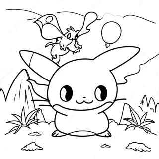 Page De Coloriage De Scene De Bataille Pokemon Detaillee 124822 58920