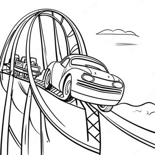 Page De Coloriage Dune Aventure Palpitante En Montagnes Russes 124897-58965