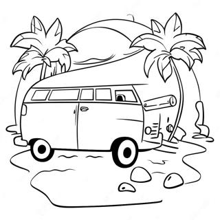 Page De Coloriage De Scene De Plage Estivale Chic 124997-59041