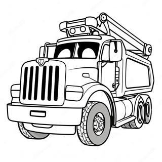 Page De Coloriage De Depanneuse Lourde 125155 59172