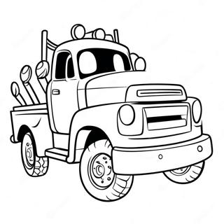 Page De Coloriage De Depanneuse De Dessin Anime 125157-59178