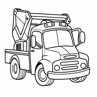 Page De Coloriage De Depanneuse De Dessin Anime 125157-59180