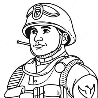 Page De Coloriage De Soldat Marin Courageux 125206-59206