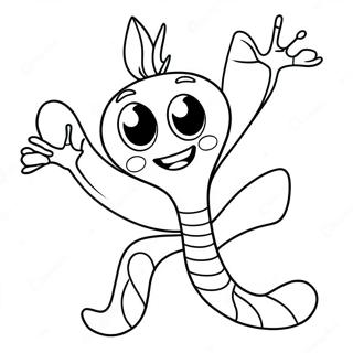 Page De Coloriage Forky Mignon Avec Un Grand Sourire 125257-59245