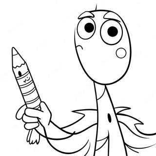 Page De Coloriage Forky Tenant Un Crayon Arc En Ciel 125260-59260