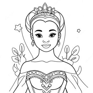 Page De Coloriage De La Princesse Noire Magique 125286-59277