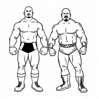 Page De Coloriage Dynamique De Lequipe De Tag Wwe 125363-59338