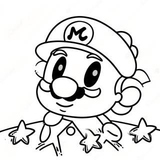 Page De Coloriage De Letoile Mario 125411-59364