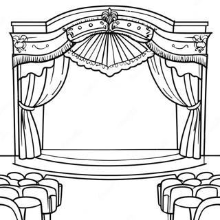 Page De Coloriage De Scene De Theatre Coloree 125437-59387