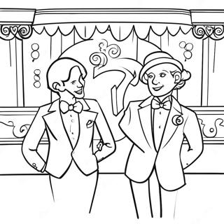 Théâtre Pages à colorier